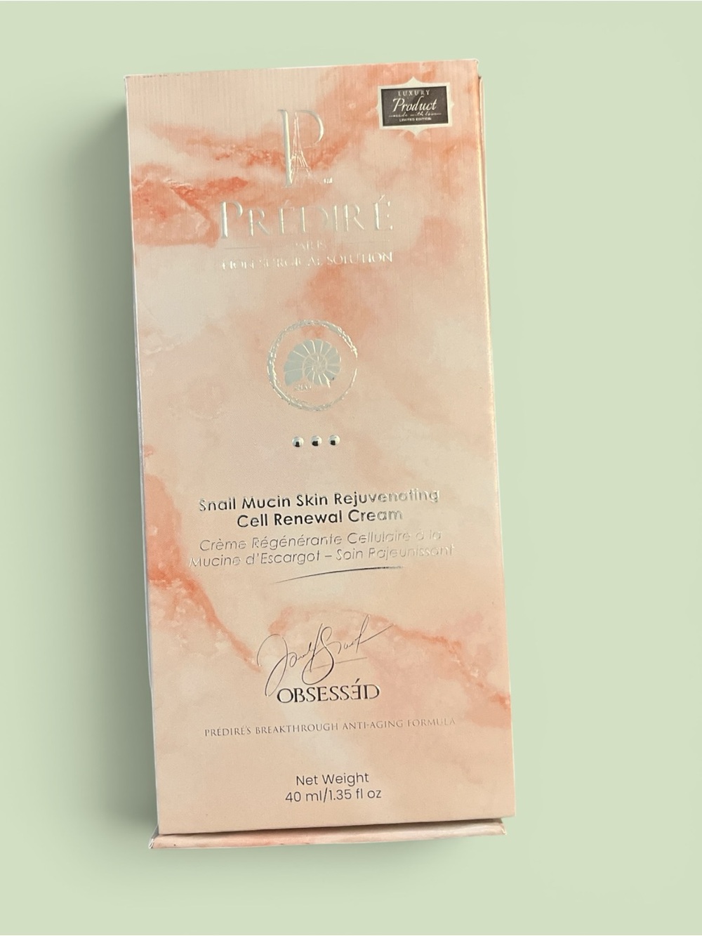Predire Snail Mucin Cell Renewal Cream - Peach